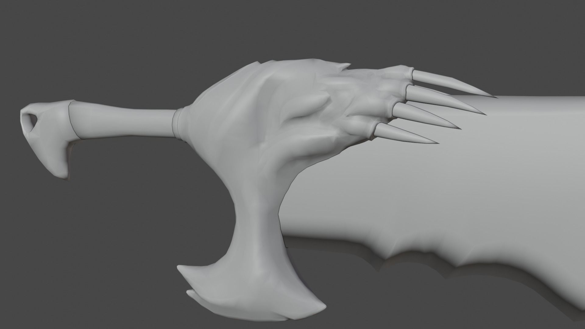 Chaos blades God of war RAGNAROK Low-poly 3D model_27