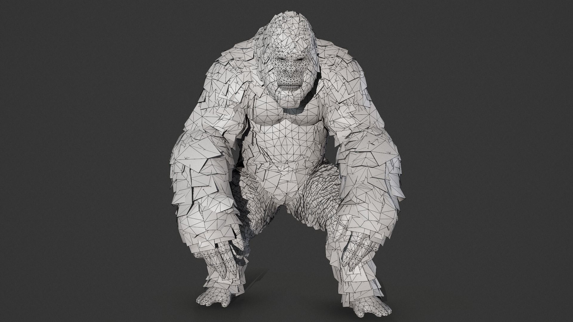 gorilla ape orangutan 3D model_3