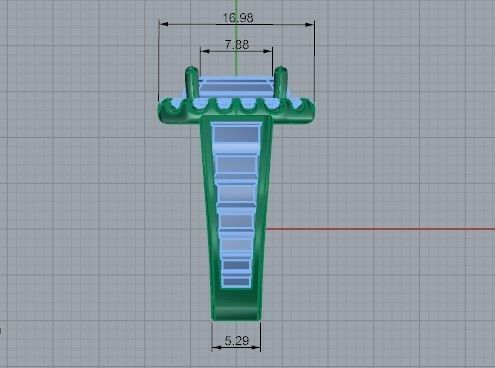 Square diamond ring 2239 3D print model  3D print model_7