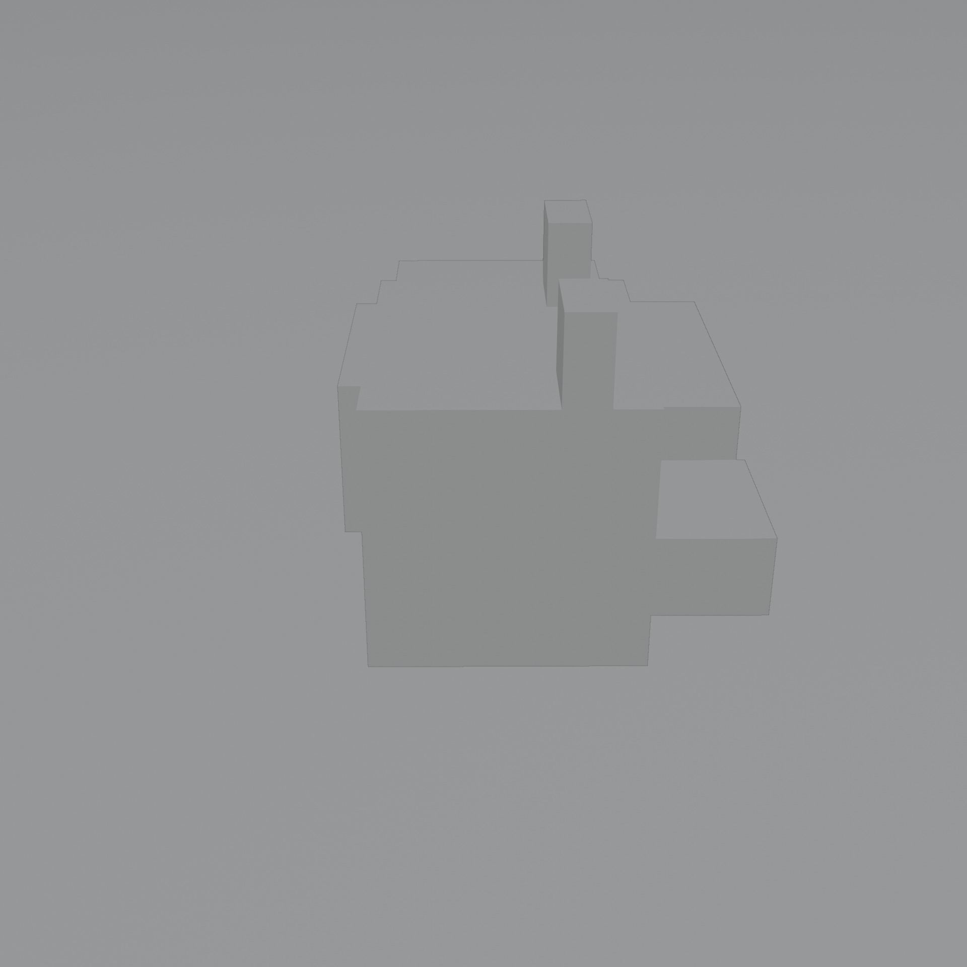 Minecraft Sleeping Fox Low-poly 3D model_28