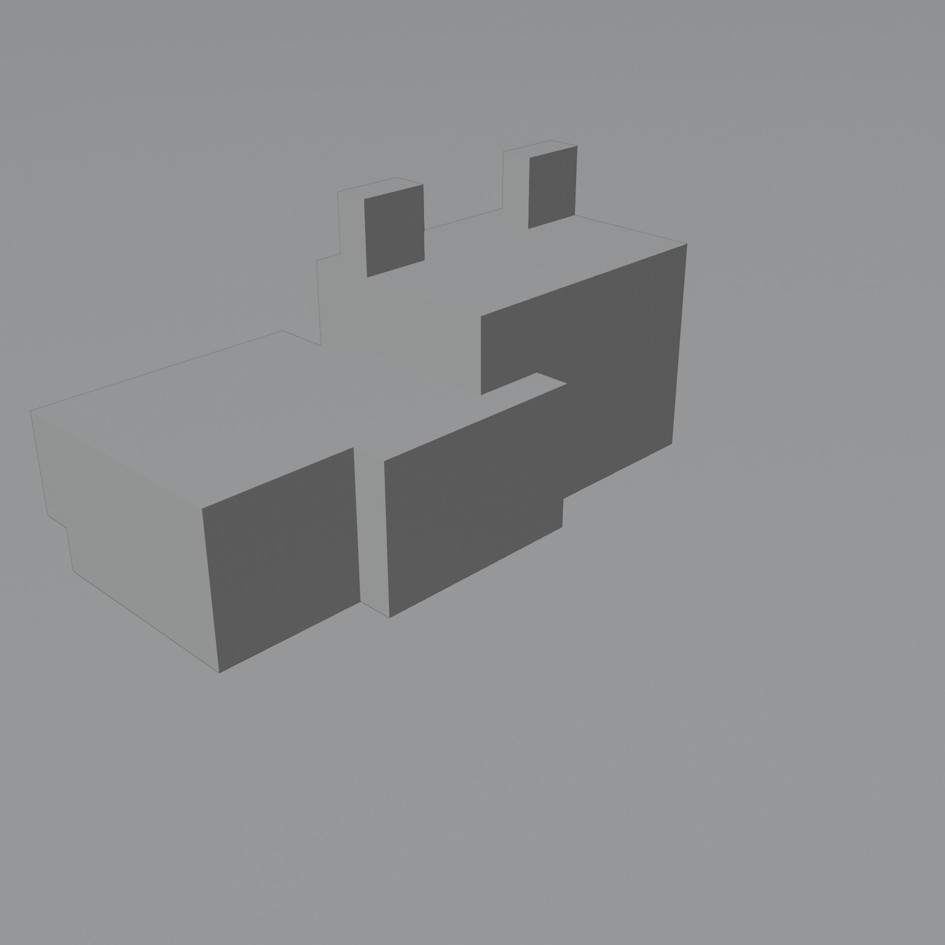 Minecraft Sleeping Fox Low-poly 3D model_31