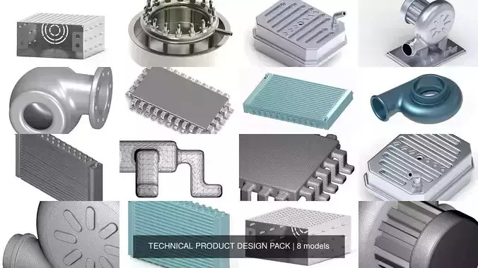 TECHNICAL PRODUCT DESIGN PACK 3D Model Collection