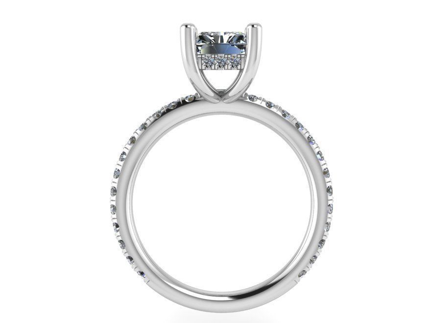 Stylish diamond ring 2246 3D print model 3D print model_2