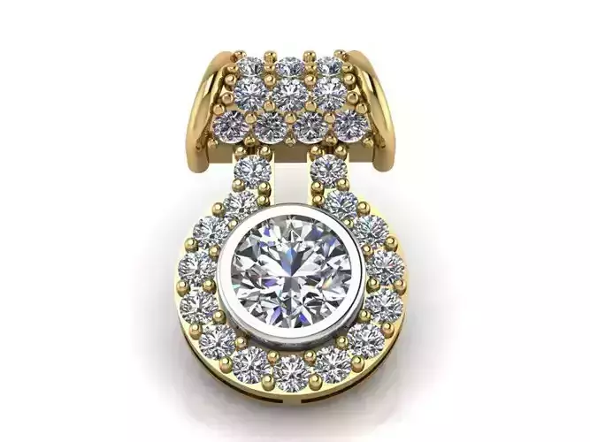 Round bright pendant 2247 3D print model