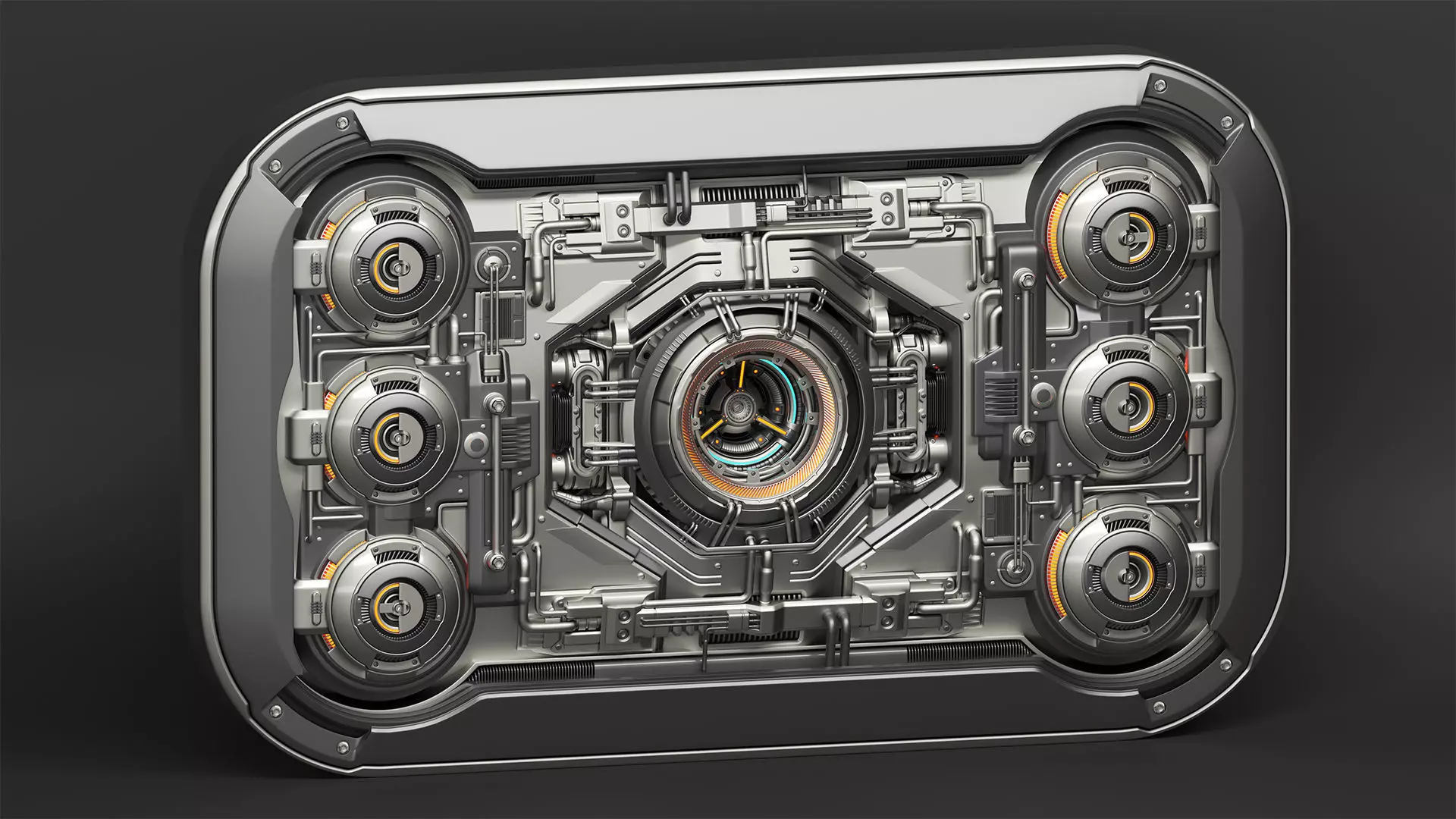 Sci-Fi Kitbash - Futuristic Panel 2 - Mega Element 3D model_0