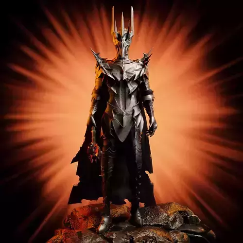 Sauron game-ready character Low-poly 3D model