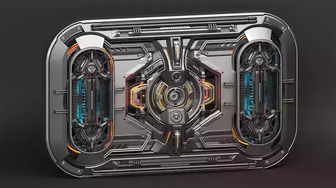 Sci-Fi Kitbash - Futuristic Panel 3 - Mega Element 3D model