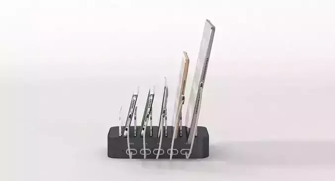 Charging Station 5 Port Cell Phone Usb Hub Organizer