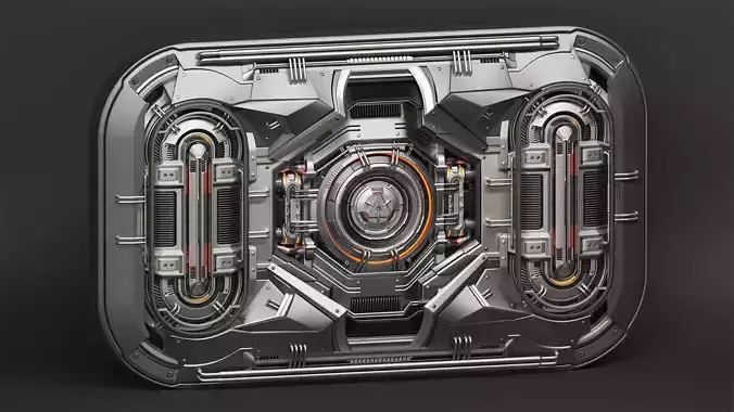 Sci-Fi Kitbash - Futuristic Panel 4 - Mega Element 3D model