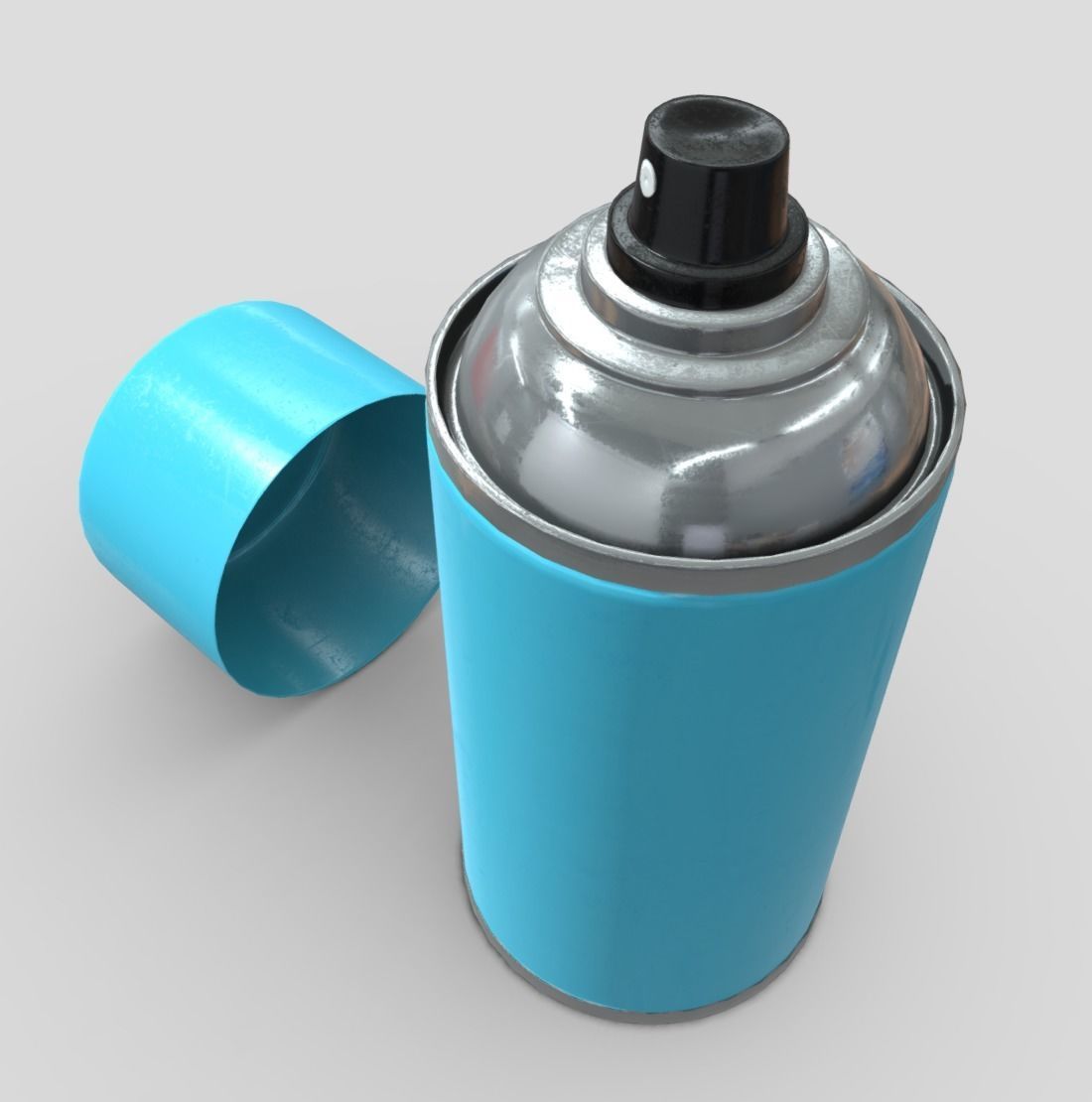 Spray Can 2 Low-poly 3D model_11