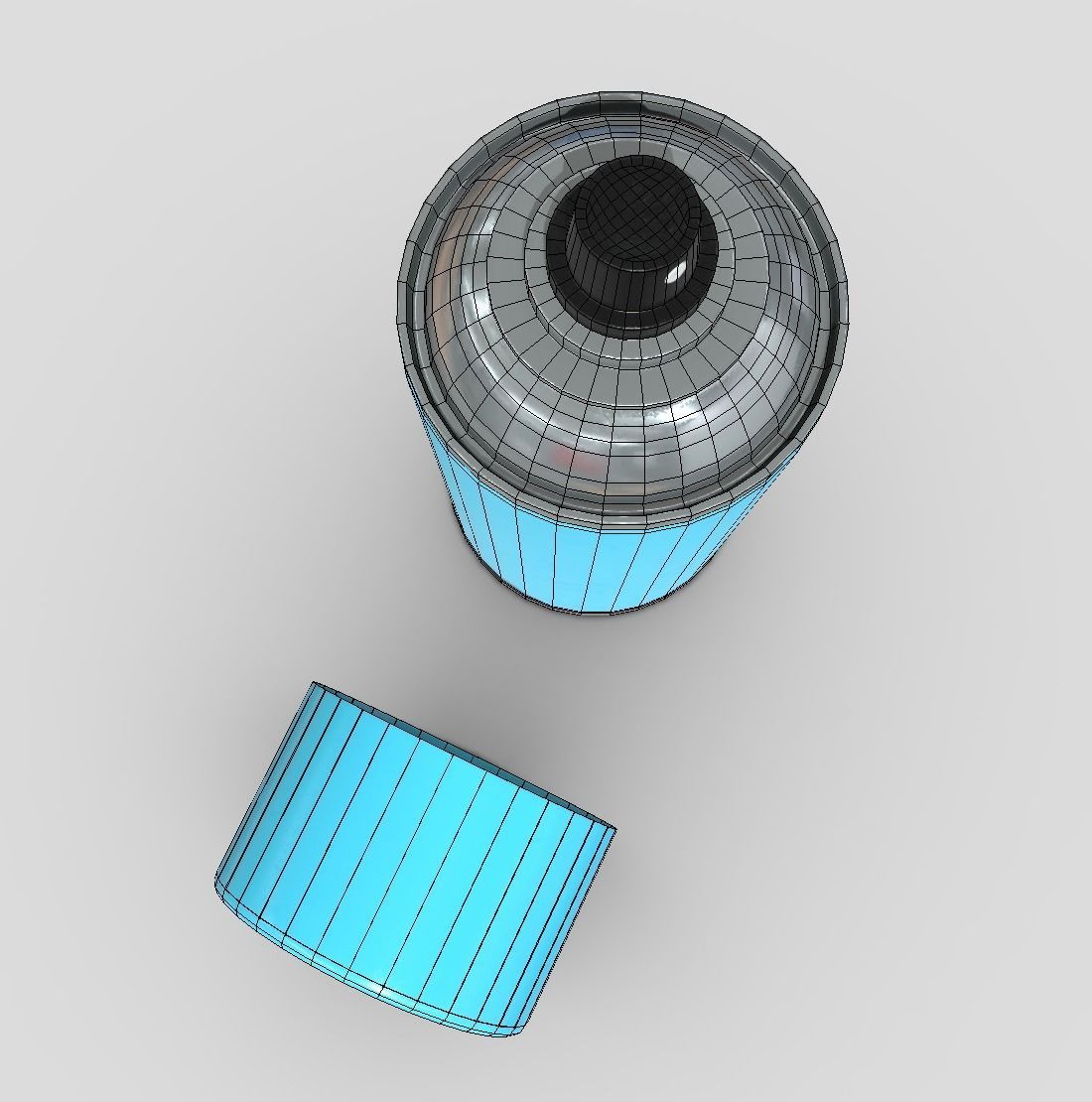 Spray Can 2 Low-poly 3D model_8