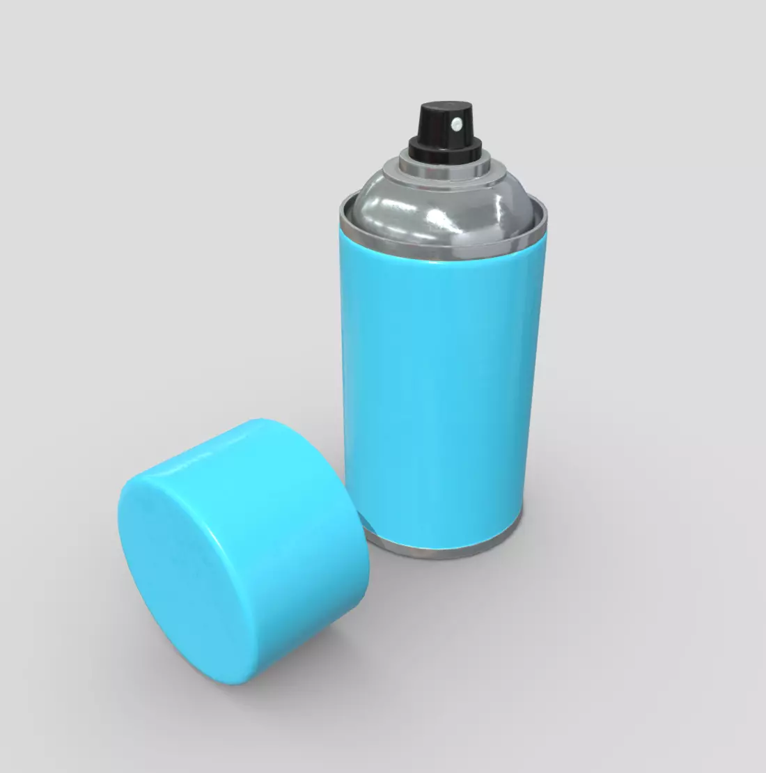 Spray Can 2 Low-poly 3D model_0