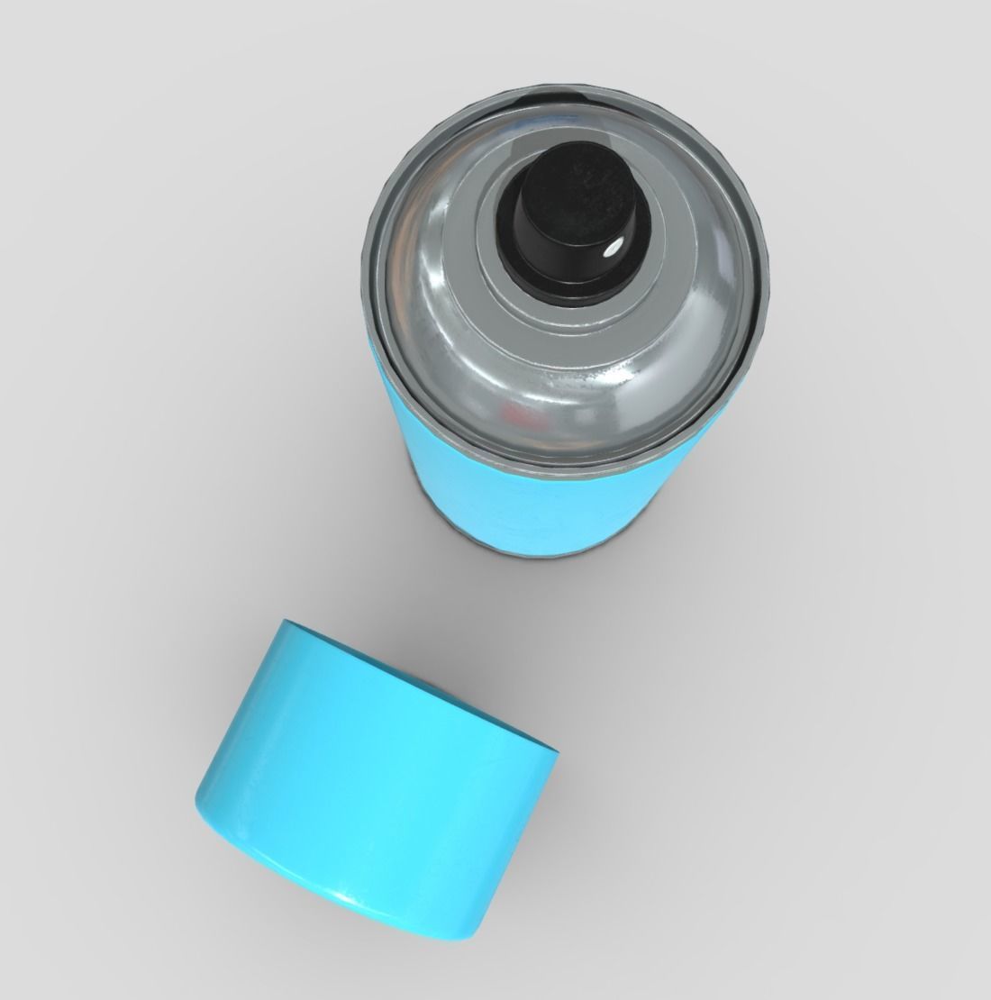 Spray Can 2 Low-poly 3D model_7
