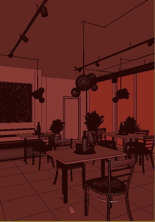 Realistic interior scene 3D model_18