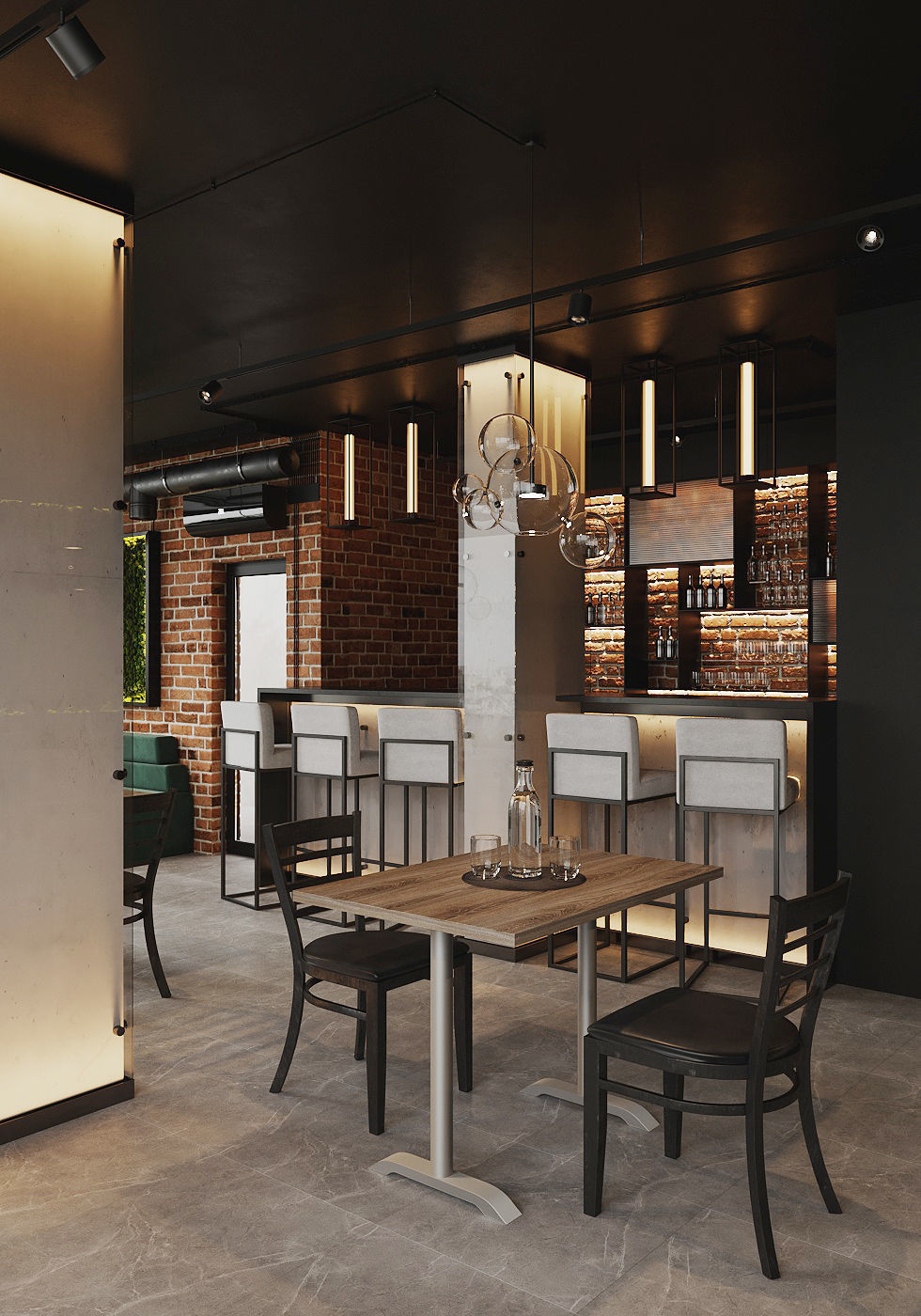 Realistic interior scene 3D model_1