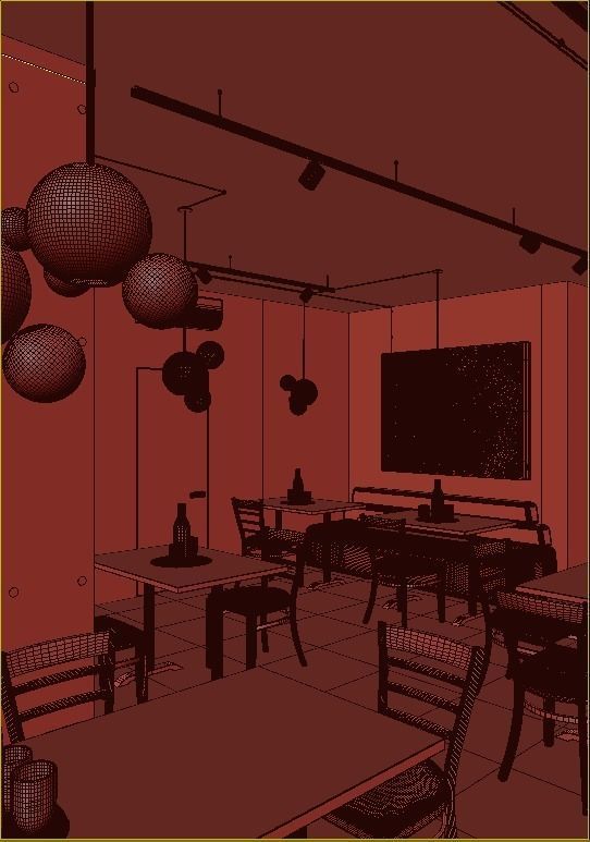 Realistic interior scene 3D model_17