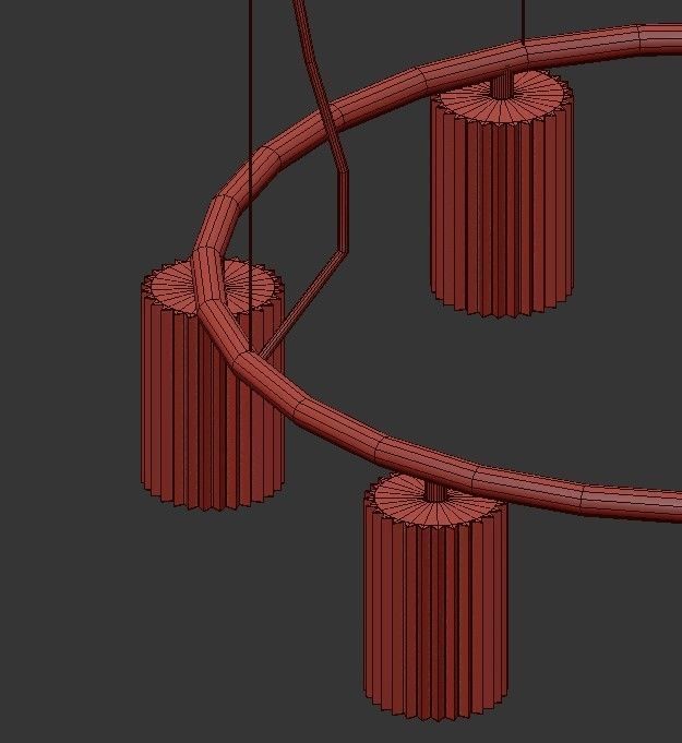 PLATFORM chinese lantern hanging from ceiling 3D model_2