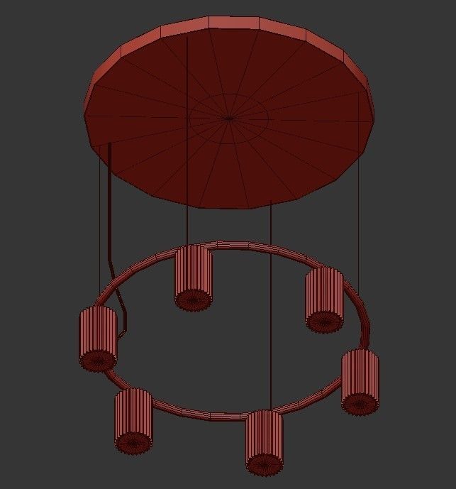 PLATFORM chinese lantern hanging from ceiling 3D model_1