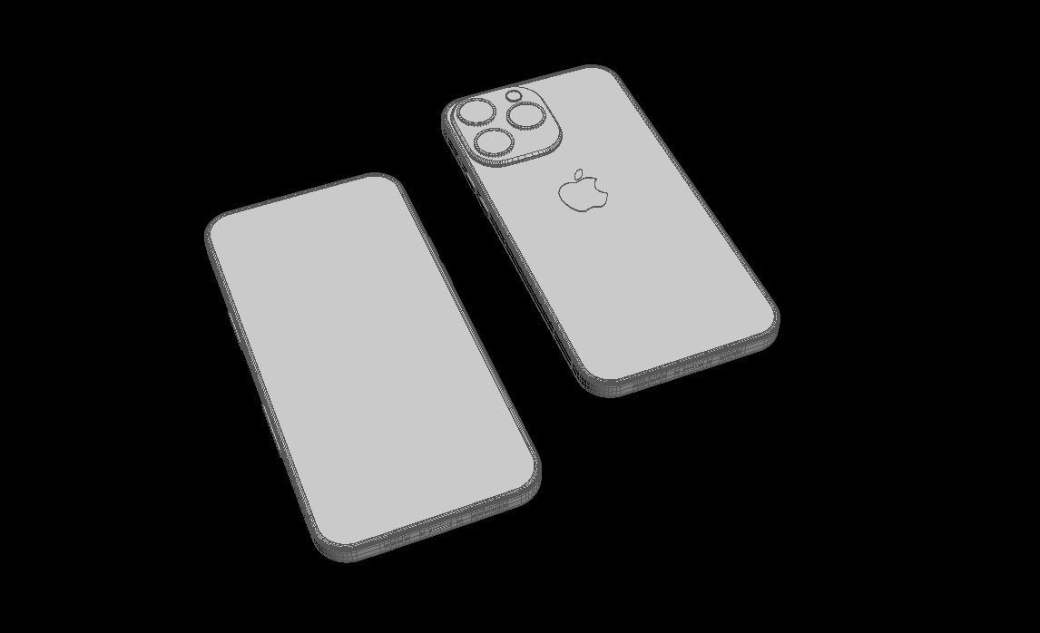 iPhone 14   Low-poly 3D model_13