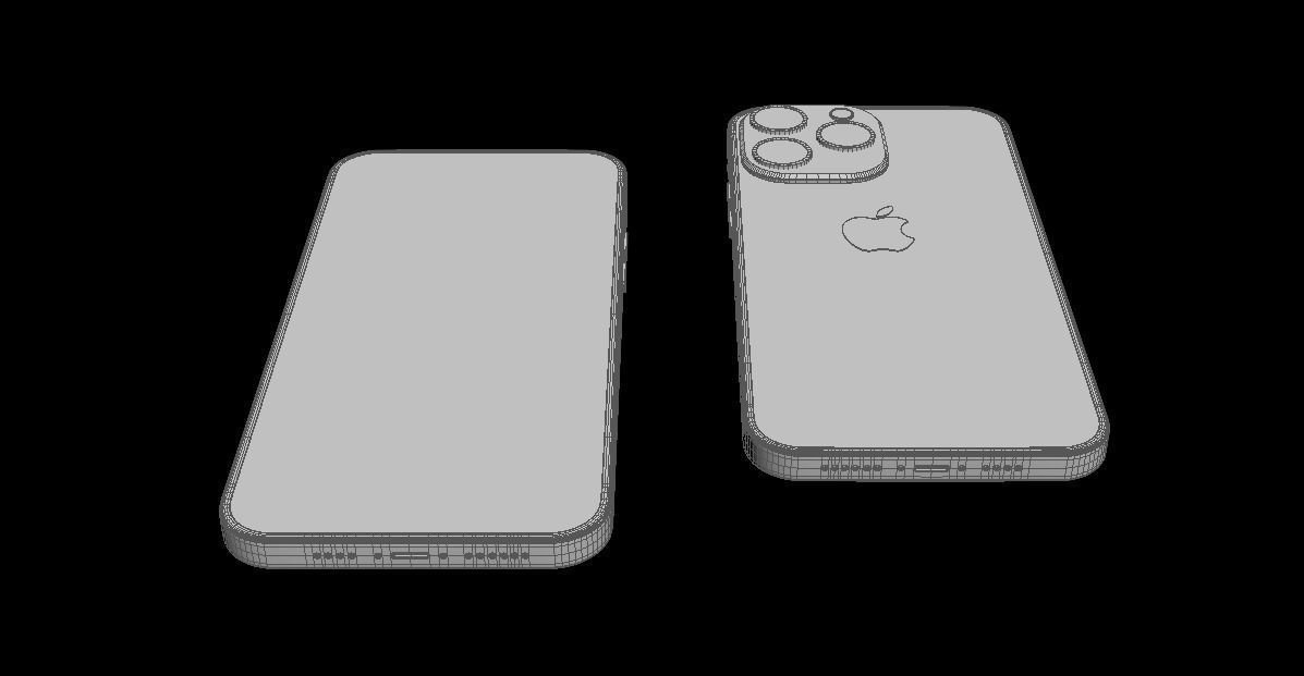 iPhone 14   Low-poly 3D model_14