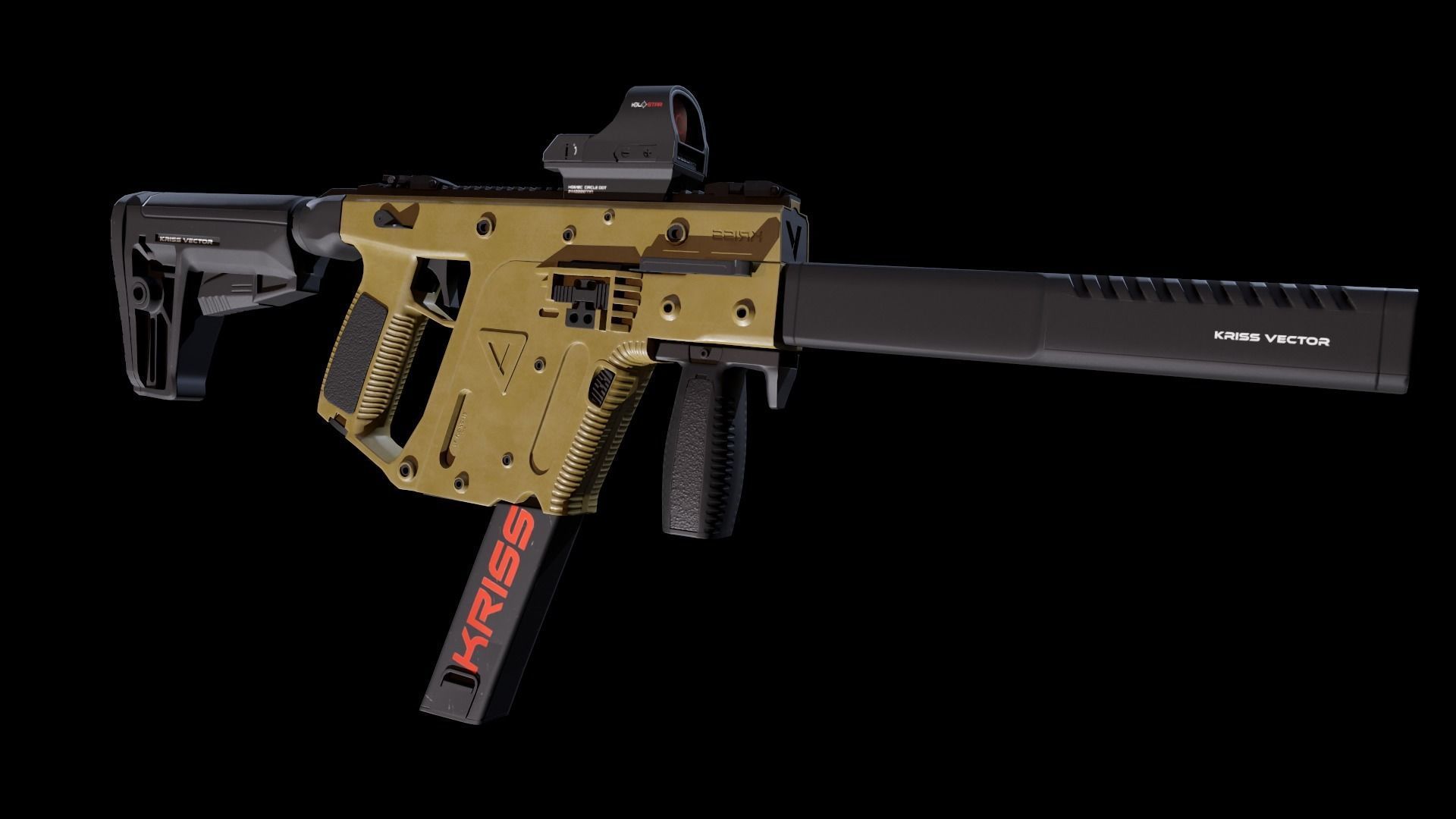 Kriss Vector Gen 5 CRB Low-poly 3D model_25