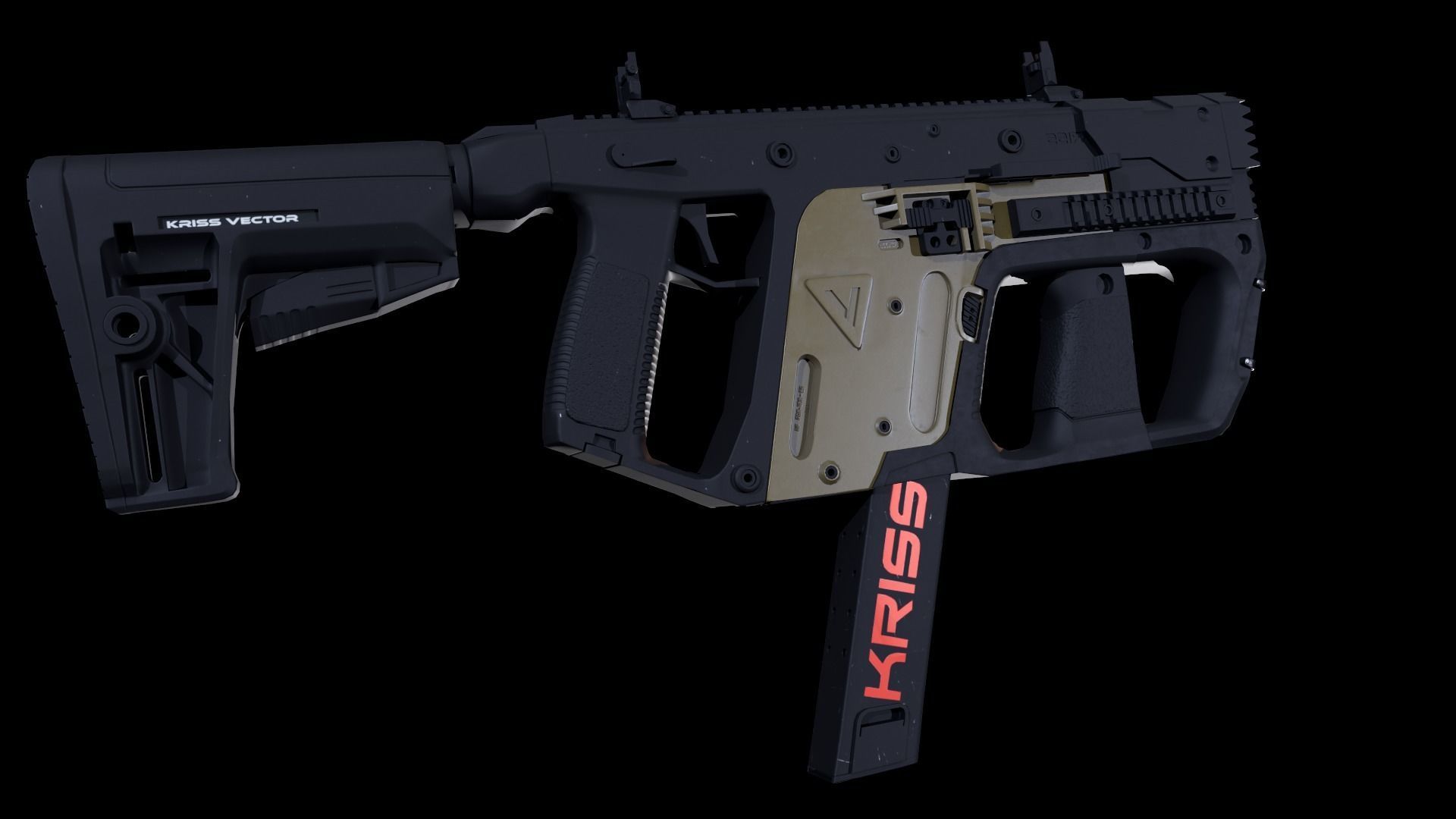 Kriss Vector Gen 5 CRB Low-poly 3D model_34