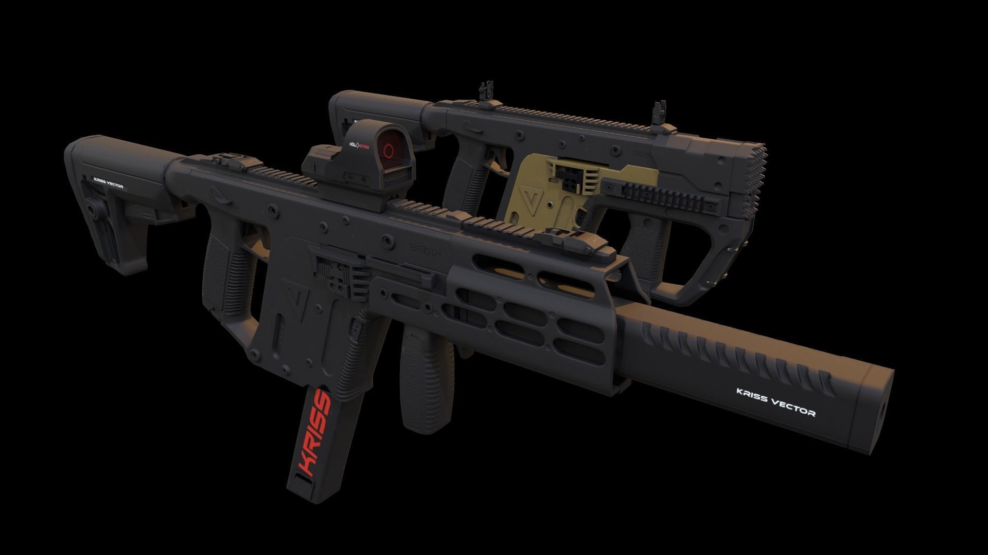 Kriss Vector Gen 5 CRB Low-poly 3D model_27