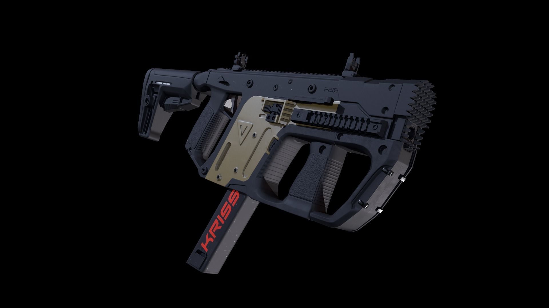 Kriss Vector Gen 5 CRB Low-poly 3D model_16
