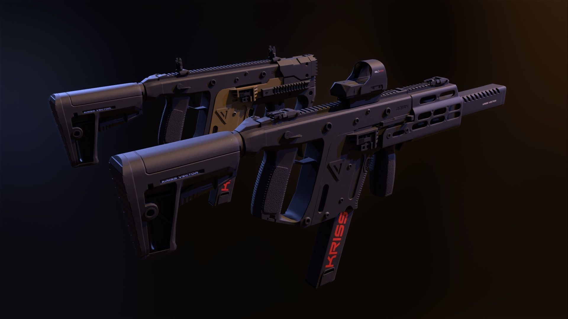 Kriss Vector Gen 5 CRB Low-poly 3D model_40