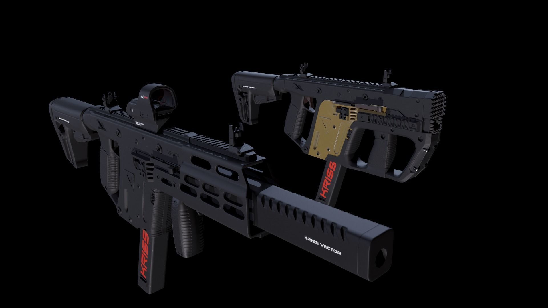 Kriss Vector Gen 5 CRB Low-poly 3D model_41