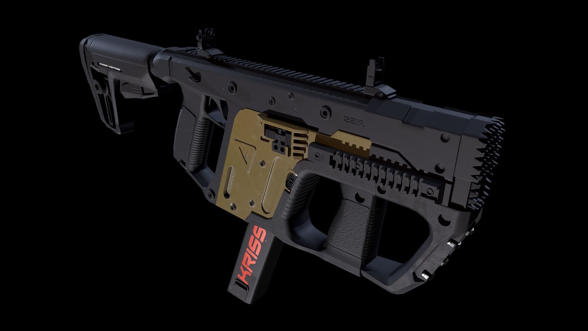 Kriss Vector Gen 5 CRB Low-poly 3D model_15