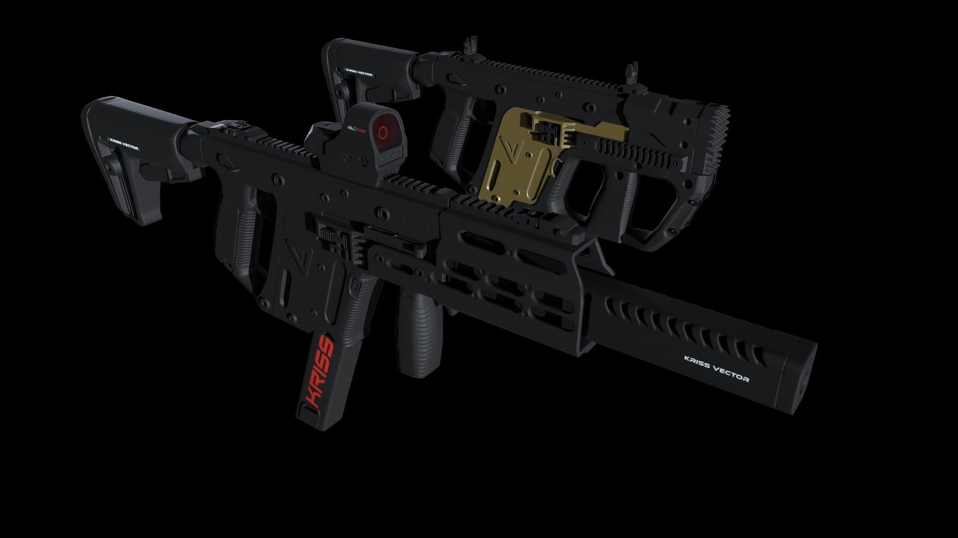 Kriss Vector Gen 5 CRB Low-poly 3D model_22
