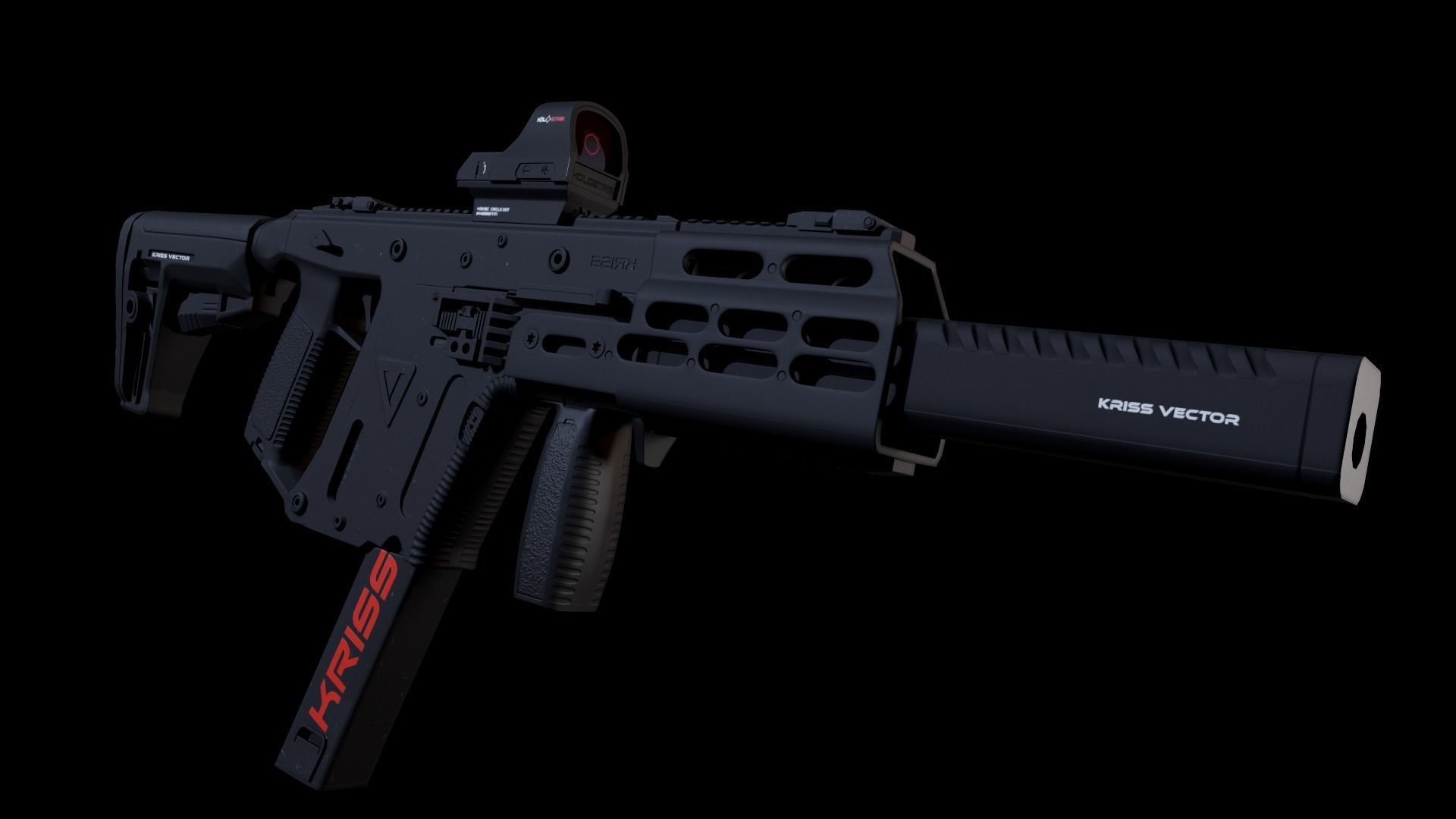 Kriss Vector Gen 5 CRB Low-poly 3D model_38