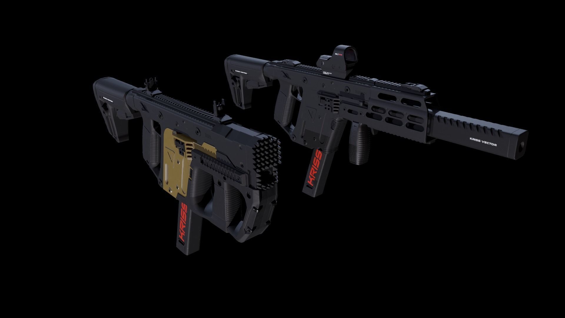 Kriss Vector Gen 5 CRB Low-poly 3D model_17