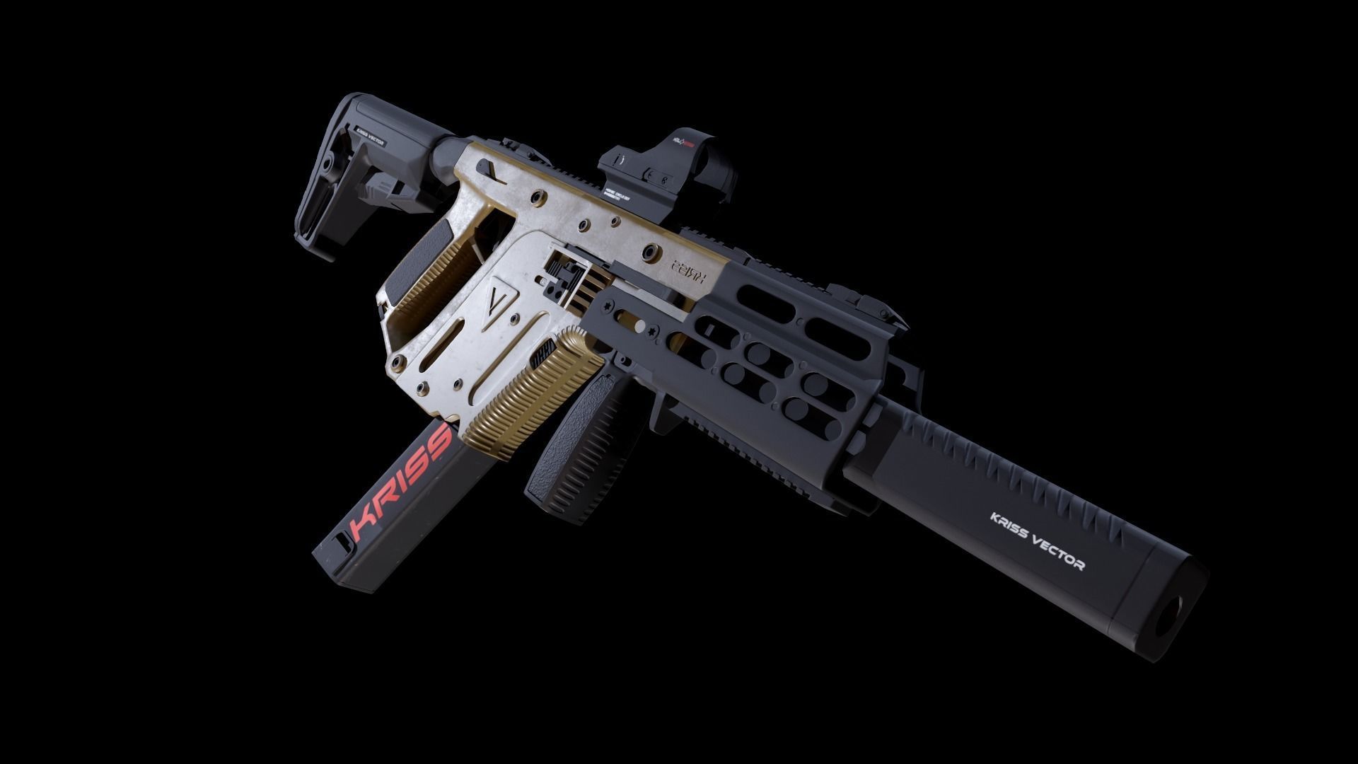 Kriss Vector Gen 5 CRB Low-poly 3D model_7