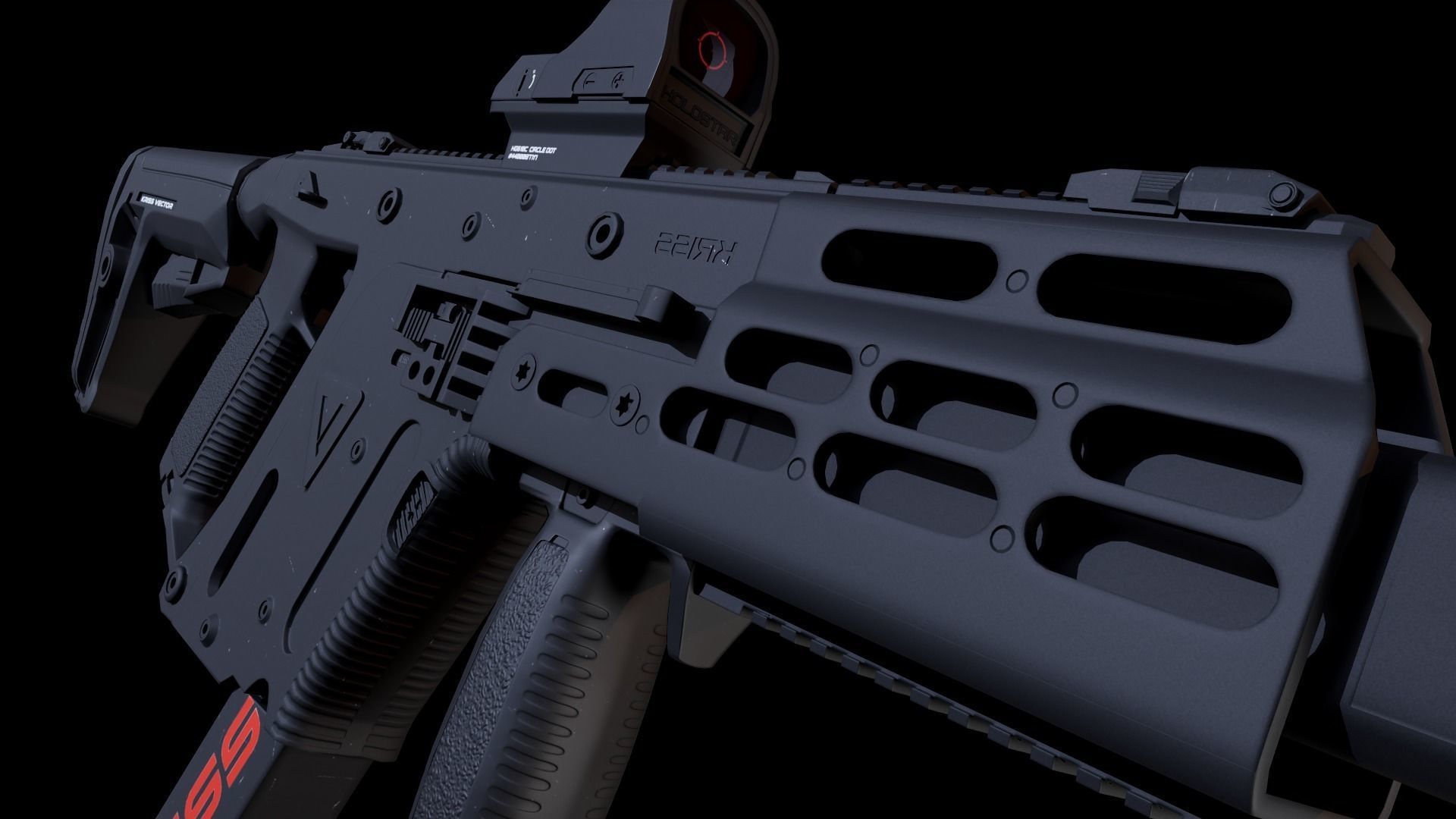 Kriss Vector Gen 5 CRB Low-poly 3D model_13