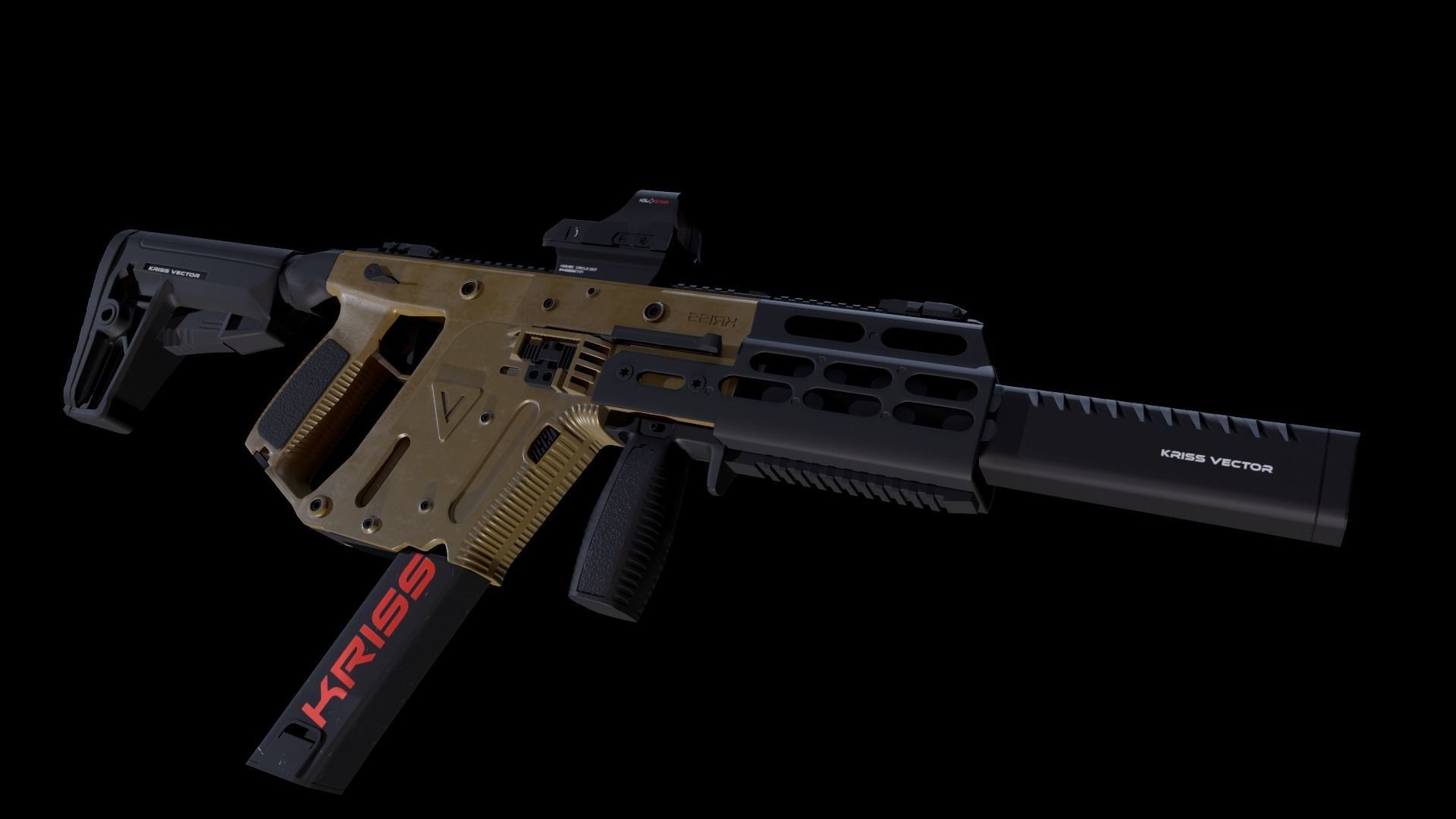 Kriss Vector Gen 5 CRB Low-poly 3D model_29