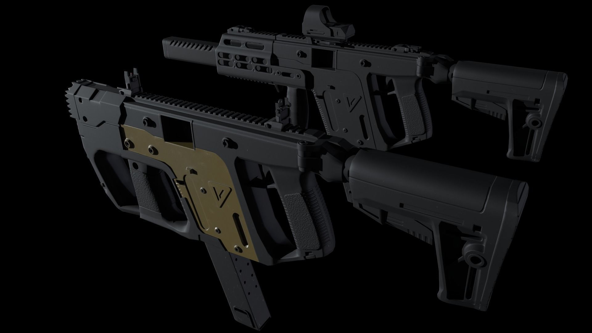 Kriss Vector Gen 5 CRB Low-poly 3D model_23