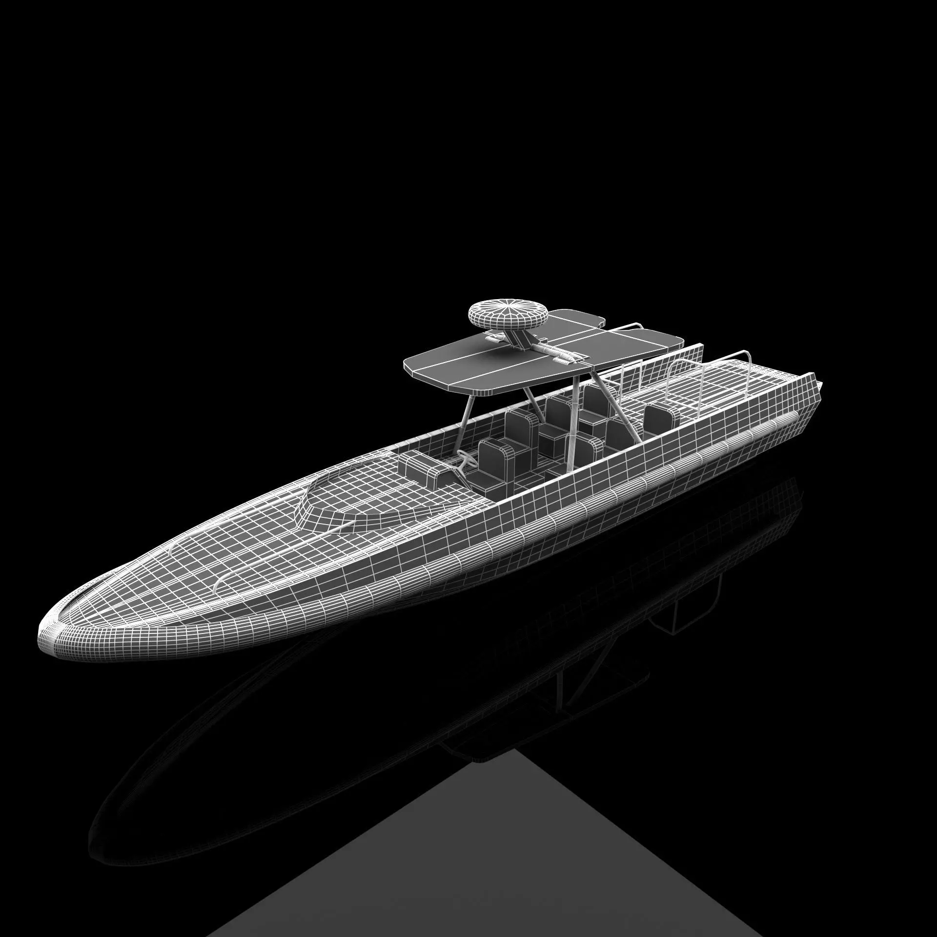 interceptor boat 3D print model_0