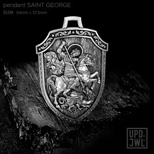 Pendant Saint George Icon amulet