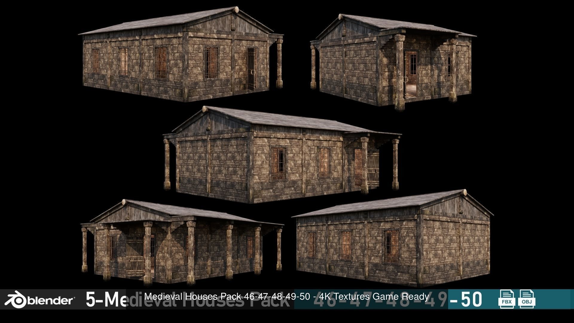 20- Medieval Houses Collection - 4K Textures Game Ready _4