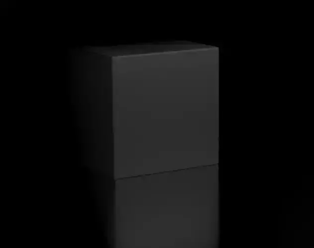 the default cube Low-poly 3D model