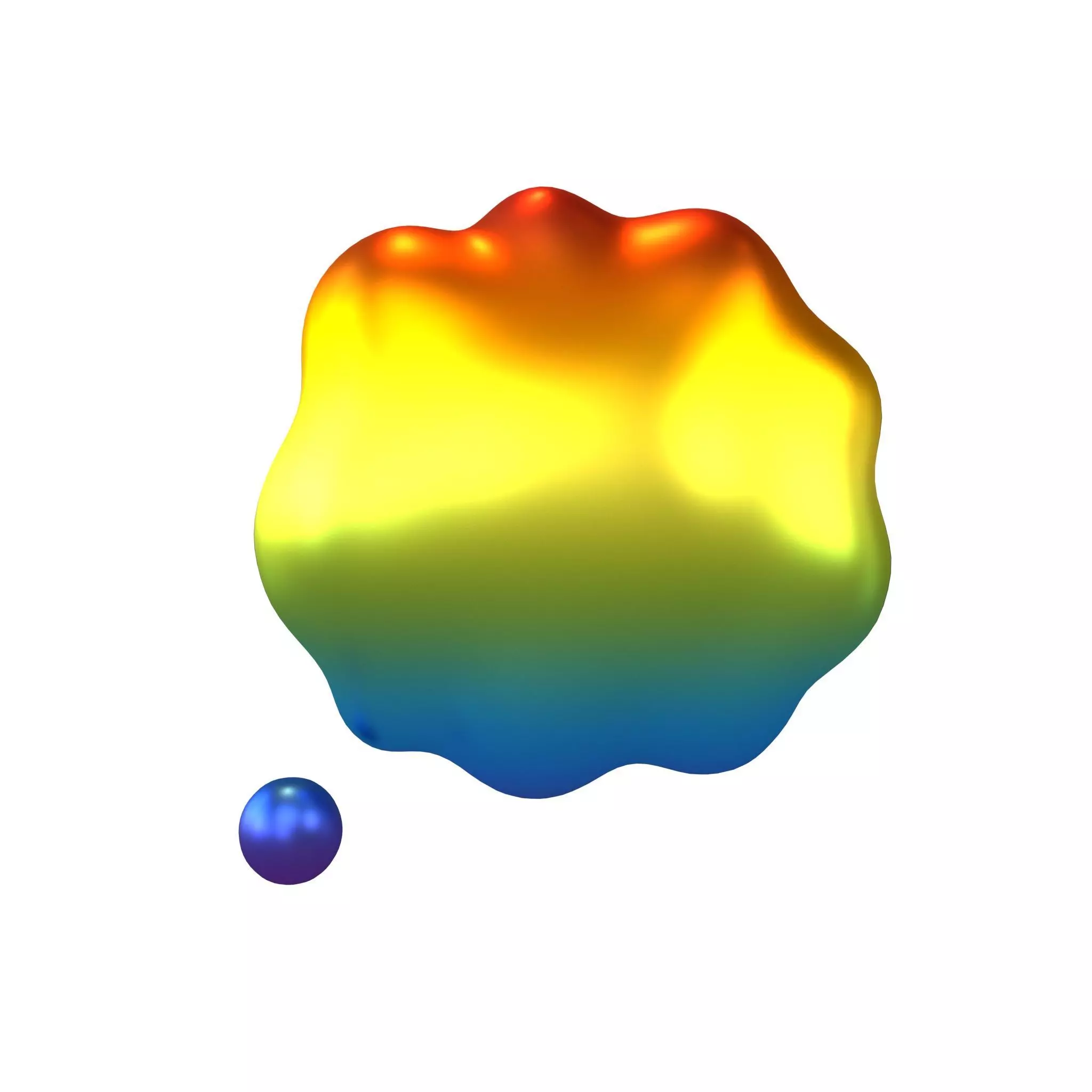 Thought Balloon v1 009 Low-poly 3D model_0