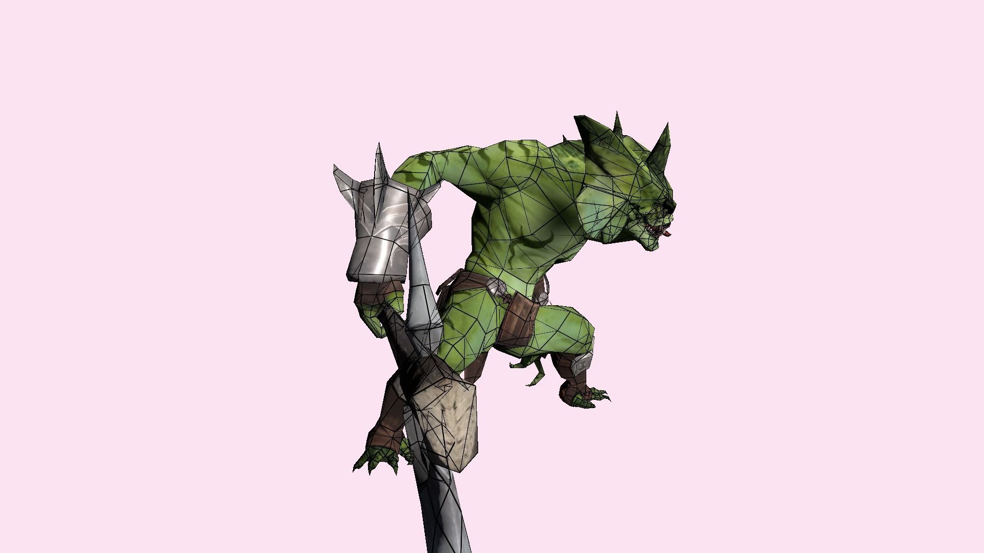 Fantasy Goblin Low-poly 3D model_13