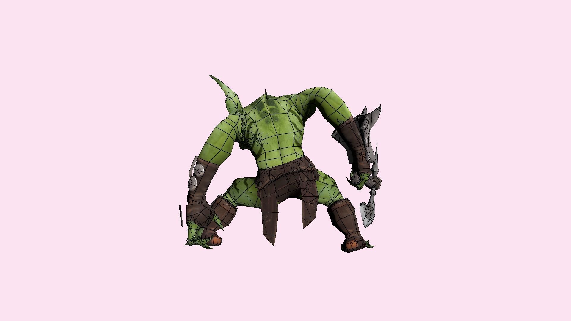 Fantasy Goblin Low-poly 3D model_12