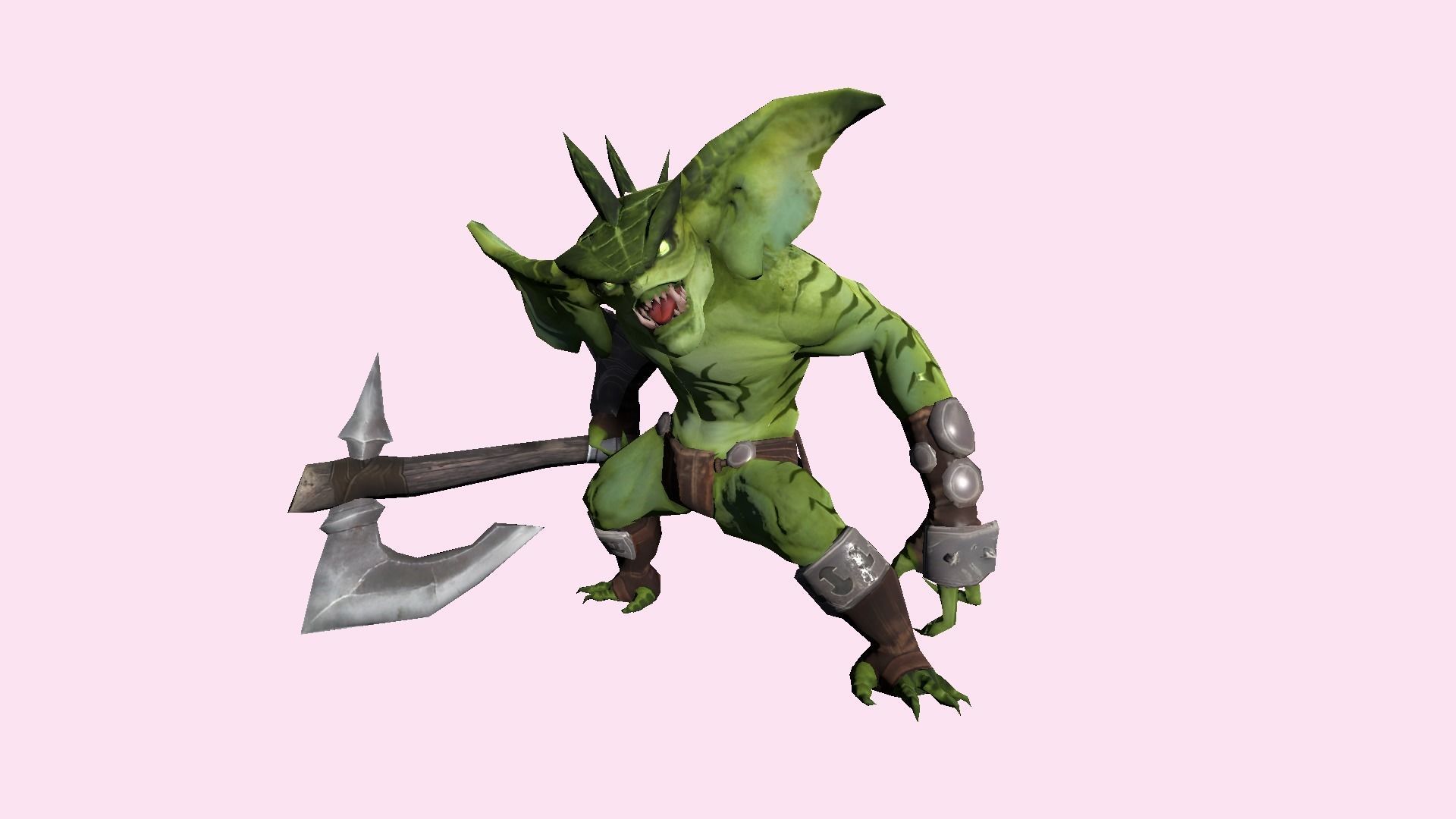 Fantasy Goblin Low-poly 3D model_2