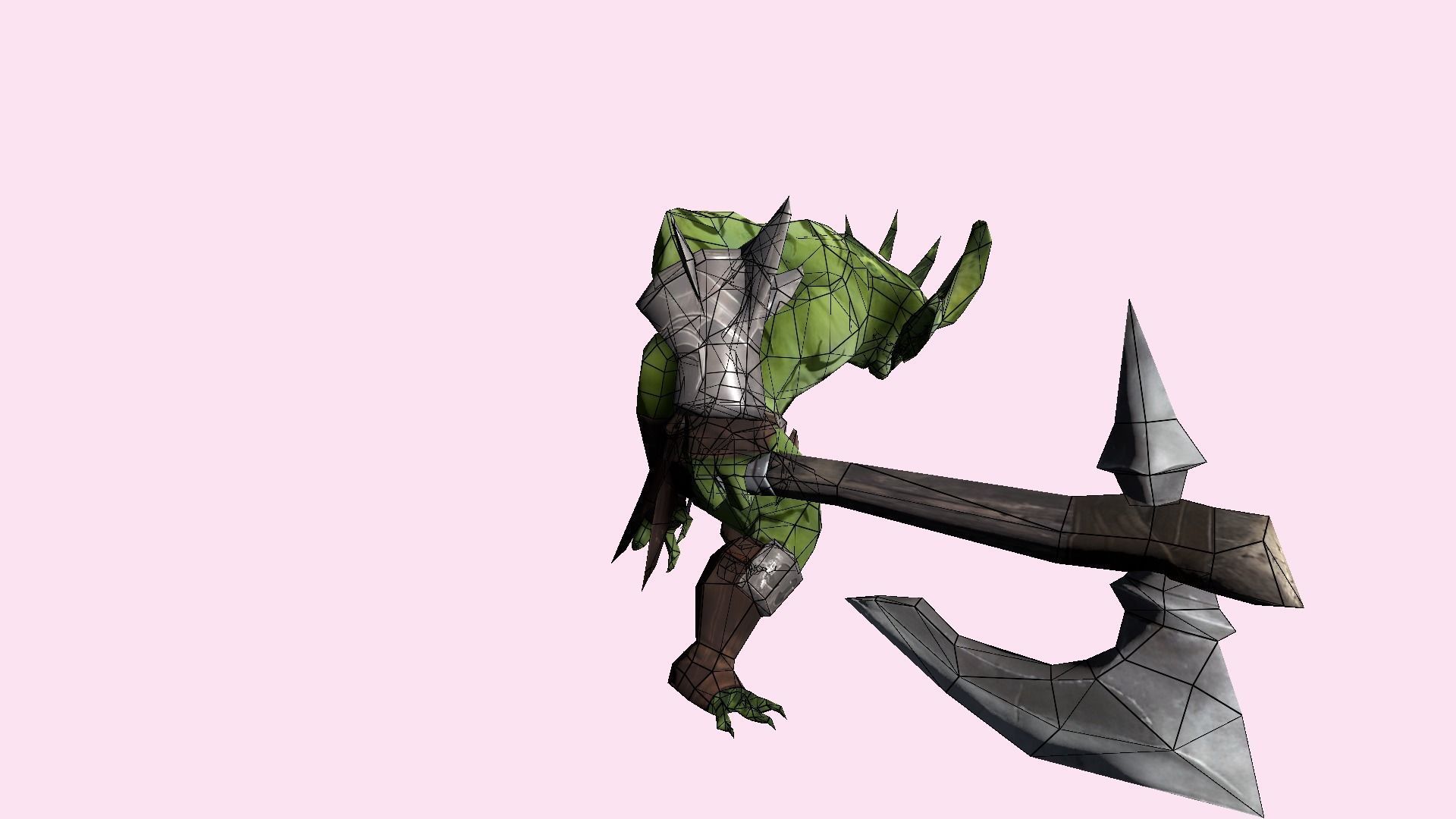 Fantasy Goblin Low-poly 3D model_16