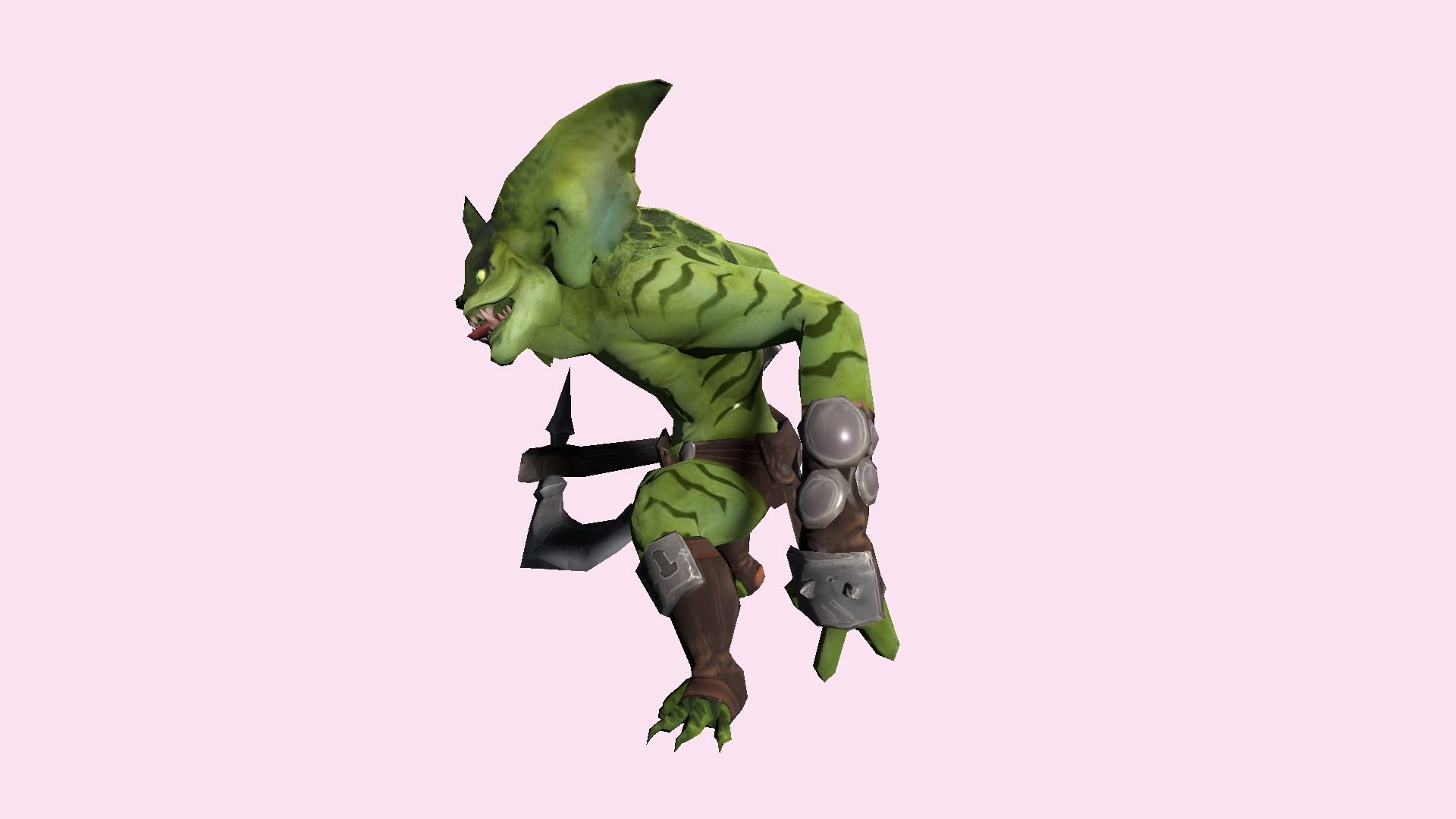 Fantasy Goblin Low-poly 3D model_3