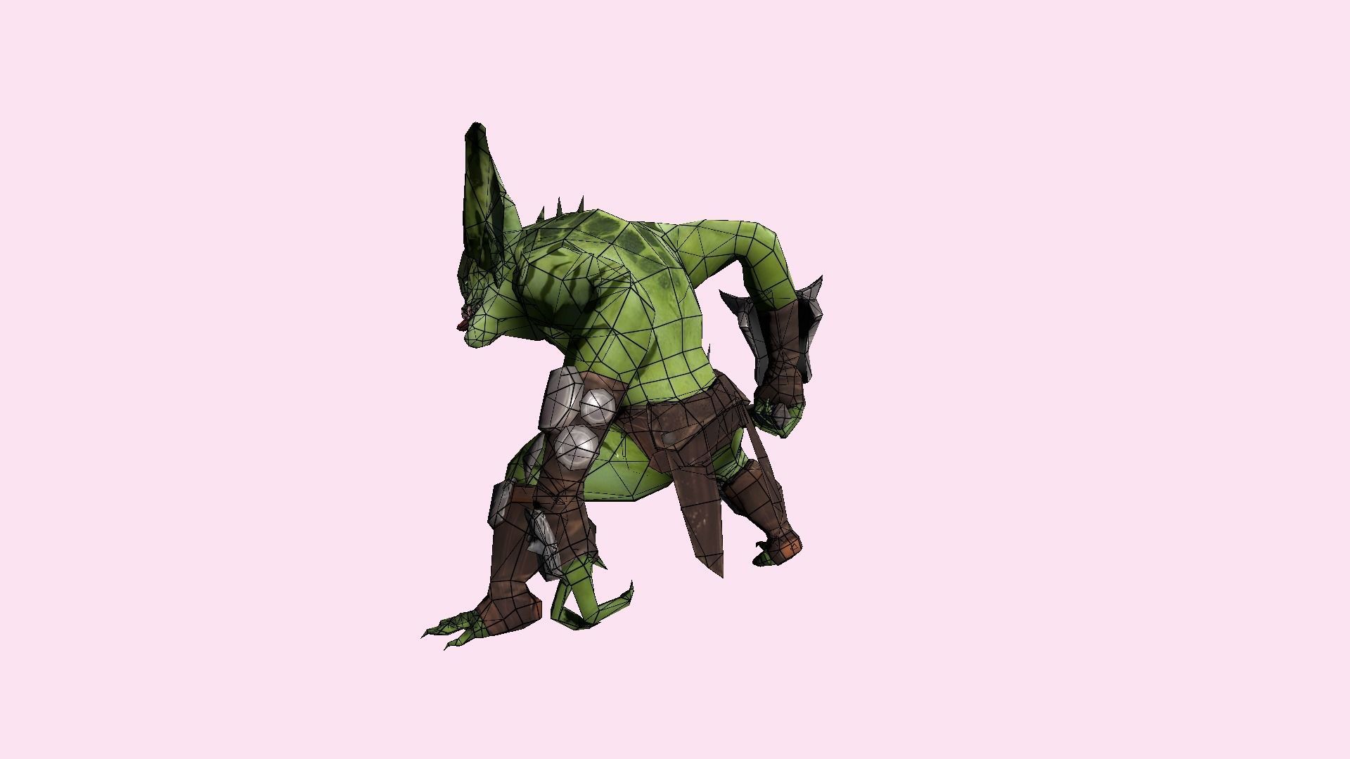 Fantasy Goblin Low-poly 3D model_14