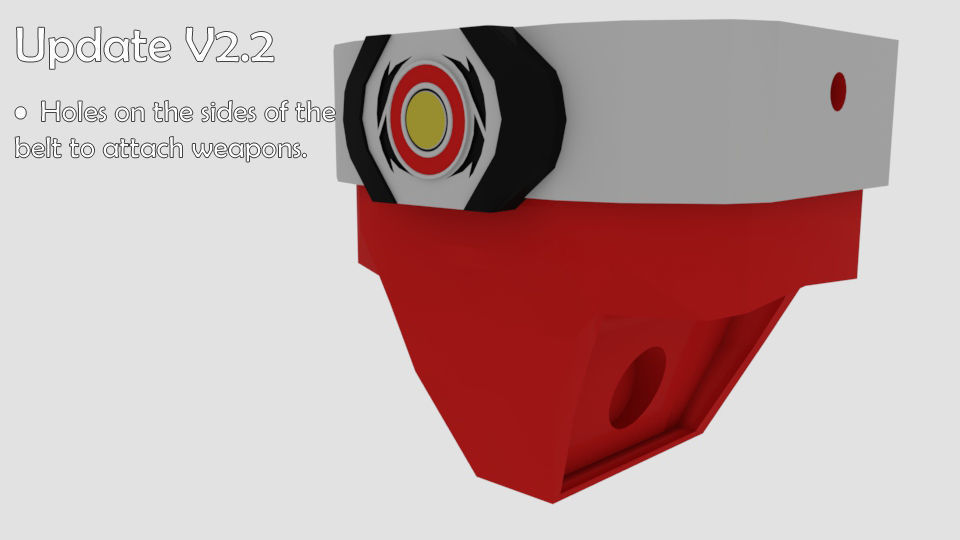 Super rangers Black ranger Action figure 3D print model_9